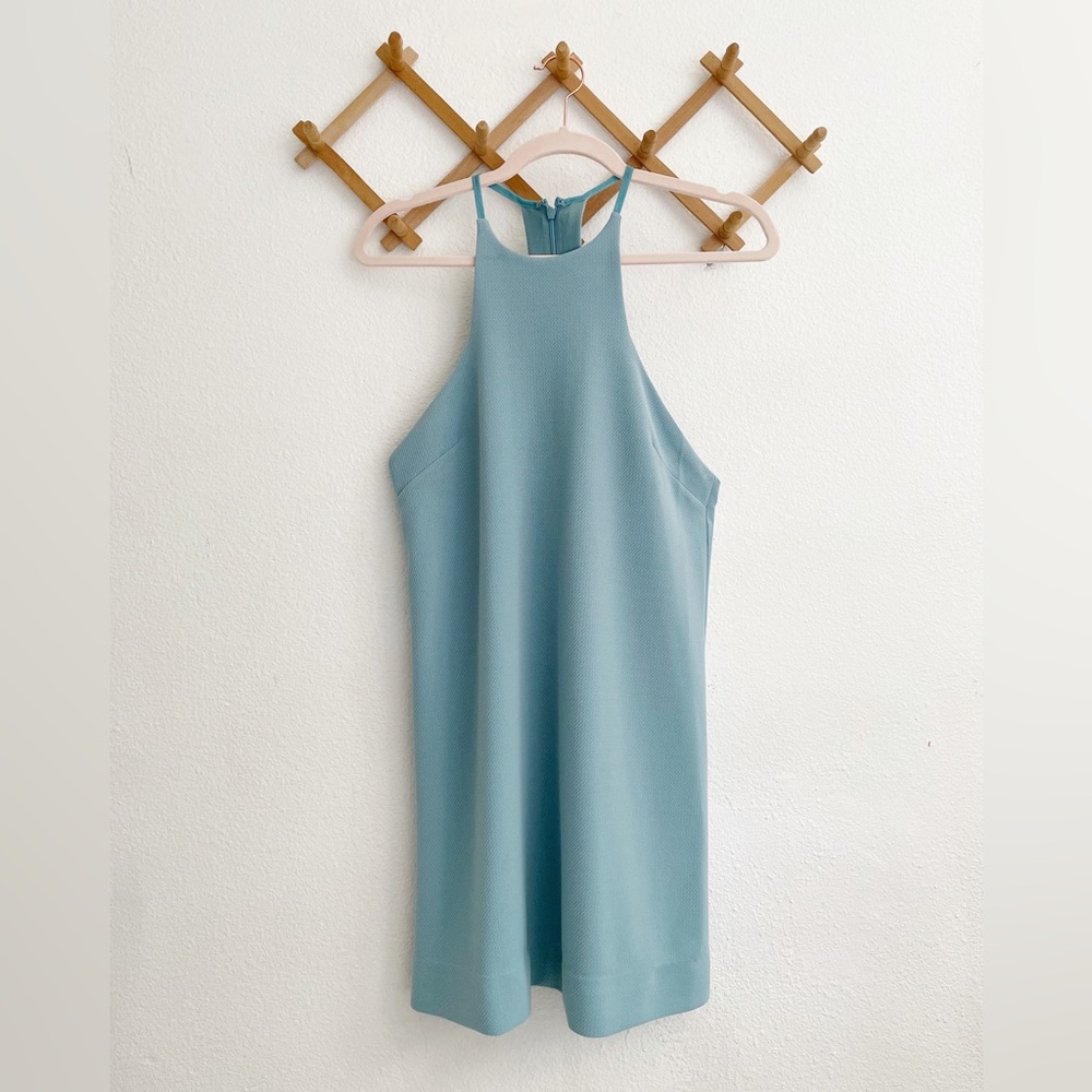 Silence + Noise Light Blue Mini Dress